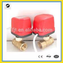 AC220V threaded actuator brass mini motorized,low power for Leak detection&water shut off system,Water saving system